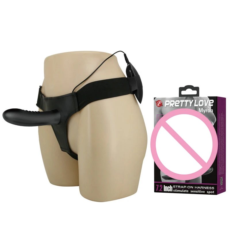 Силиконовый Многоскоростной вибрационный фаллоимитатор с ремешком 7 2 дюйма |