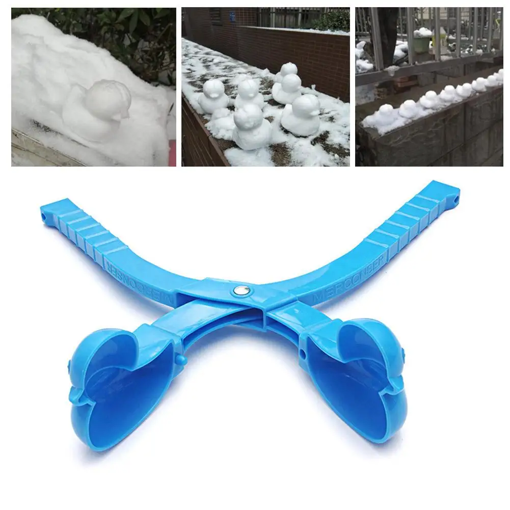 

Creative Cartoon Duck Snowball Plastic Maker Clip Kids Winter Outdoor Sports Snow Ball Snow Sand Making Mold Toys Tool