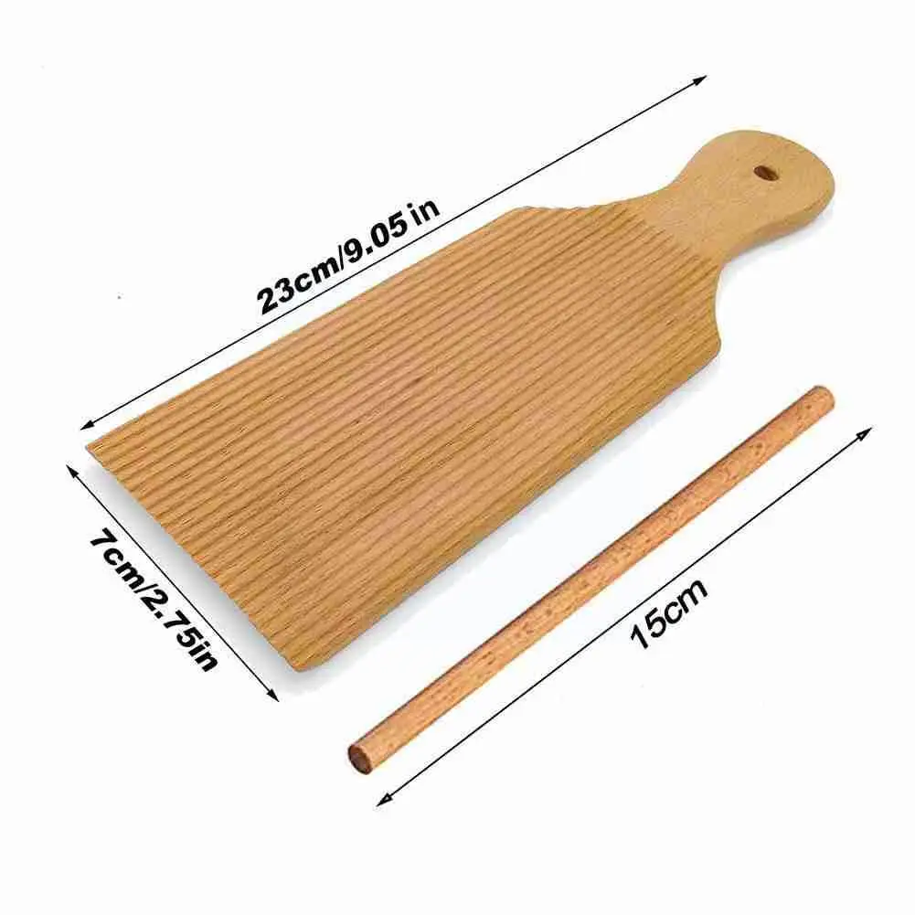 

Wooden Butter Table And Popsicles Easily Make Authentic Pasta Noodles Board Homemade Pasta Non-stick And Roller Gnocchi But X4K6
