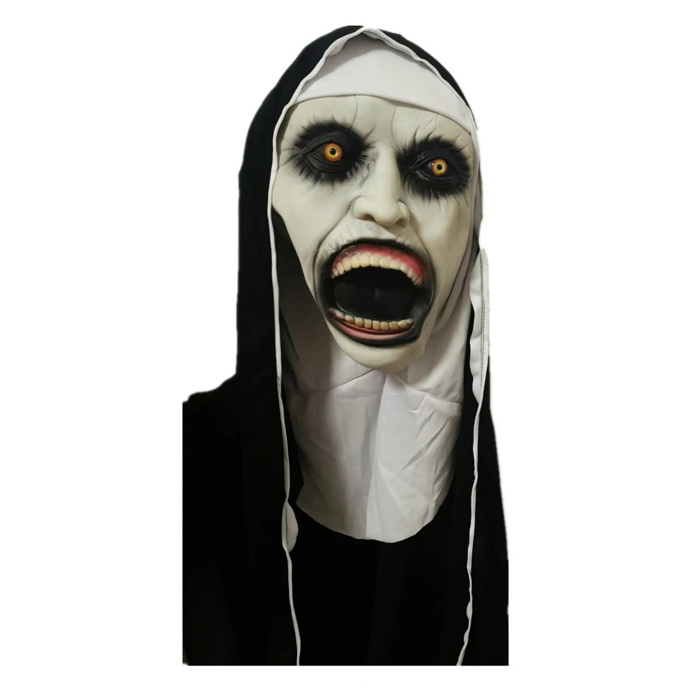 

Nun Mask The Nun Cosplay Masks Valak Halloween Terror Costumes for Women Scary Masques Costume Props Deluxe Mascarillas for Man