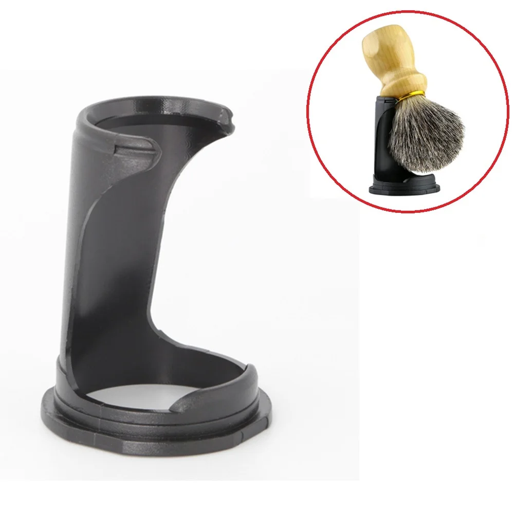 

Resin Holder Stand for Shaving Brush Durable Black Men Shave (Brush not included)