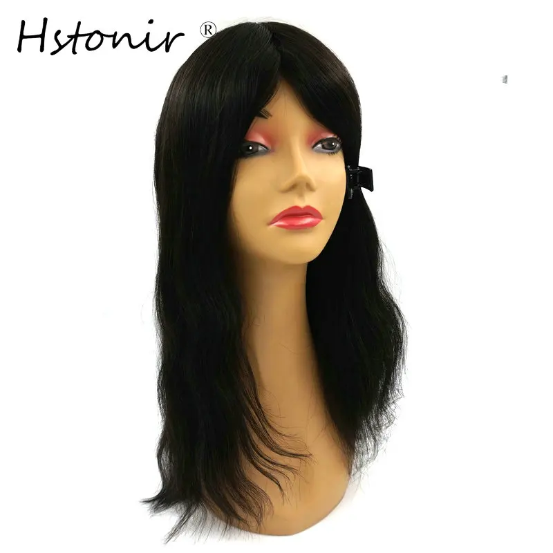 Hstonir, человеческие женские волосы, топ, ручная работа, волшебное закрытие, парик, секретная корона, Реми волосы, шиньон TP12