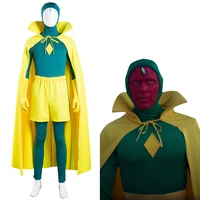 wanda vision cosplay costume wandavision jumpsuit cloak outfits halloween carnival suit