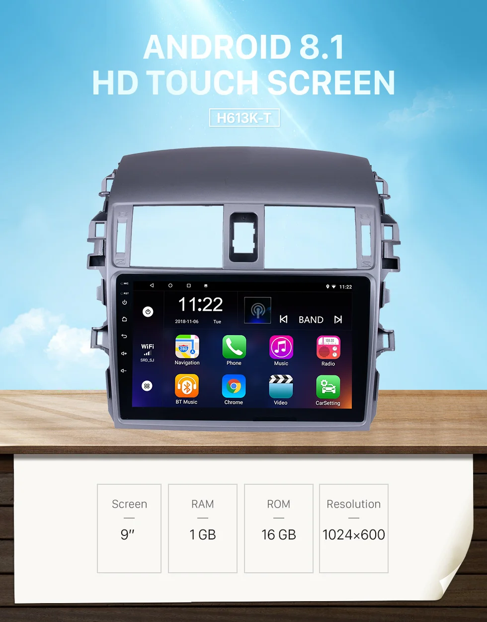 Seicane 9 дюймов Android 9,0 головное устройство плеер для 2007 2008 2009 2010 Toyota Старый Corolla Автомобильный Радио gps навигация с SWC