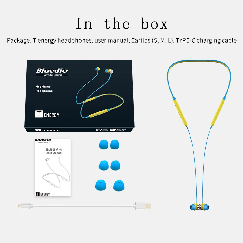 Bluedio TN спортивные Bluetooth наушники с активным шумоподавлением беспроводная