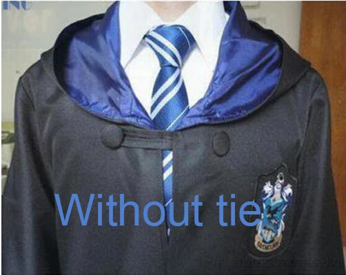 Ravenclaw Robe Карнавальный костюм; халат; плащ с галстуком-шарфом; Ravenclaw Gryffindor Hufflepuff Slytherin для взрослых и детей; костюм Харриса - Цвет: Ravenclaw Robe