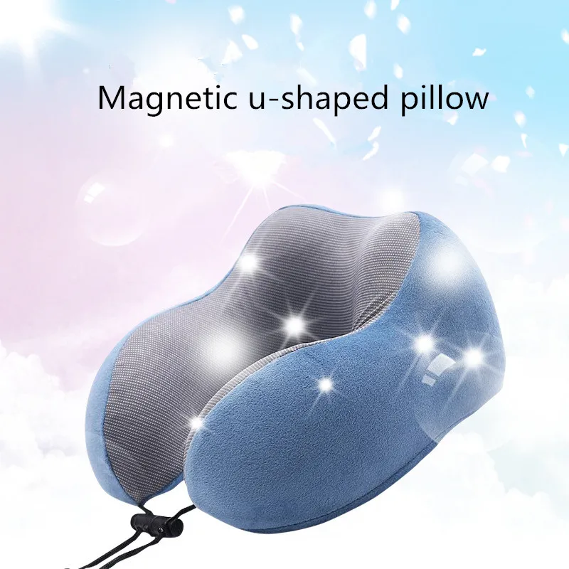 U образная подушка для шеи магнитный подголовник из пены с эффектом памяти