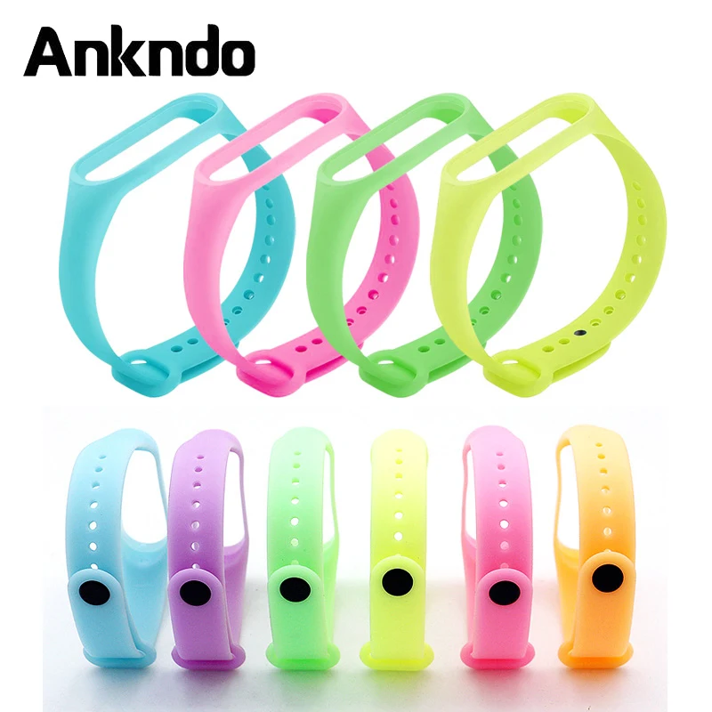 Ремешок FONKEN для смарт часов Xiaomi Miband 3 4 сменный Браслет из ТПУ Mi3 Mi4 аксессуары