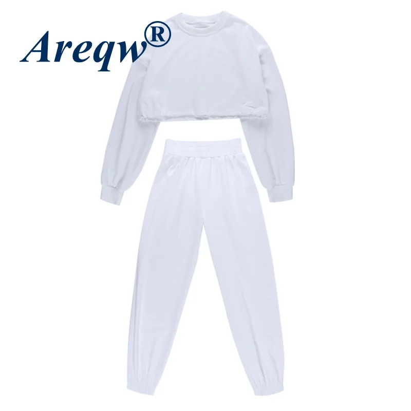 

2021 Spring and Autumn New Women's Sports Street Fashion Casual Suit Ins Super Fire Long-sleeved Sweater Two-piece