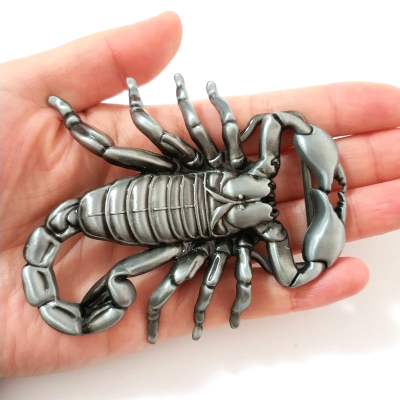 Хорошее покрытие пояс с украшением в виде скорпиона пряжки Мужская Панк пряжка