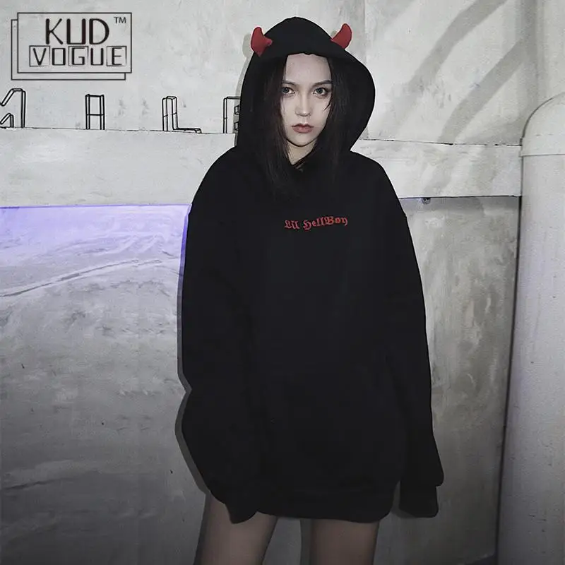 Женский свитшот в стиле Харадзюку Повседневная Свободная Толстовка с капюшоном