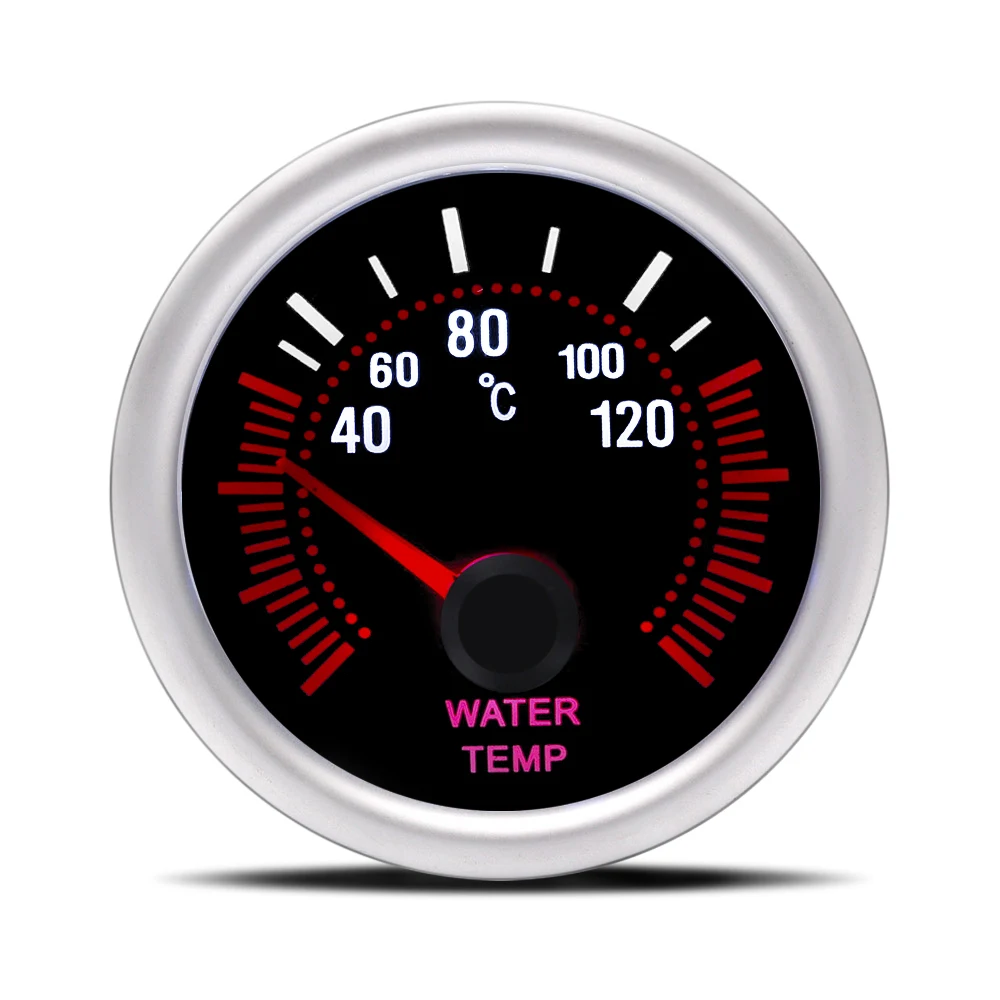 

Water Temperature Meter Car Auto Water Temp Gauge 40~120 Celsius 2" 52mm Universal White LED Smoke Len Digital 12V with Sensor