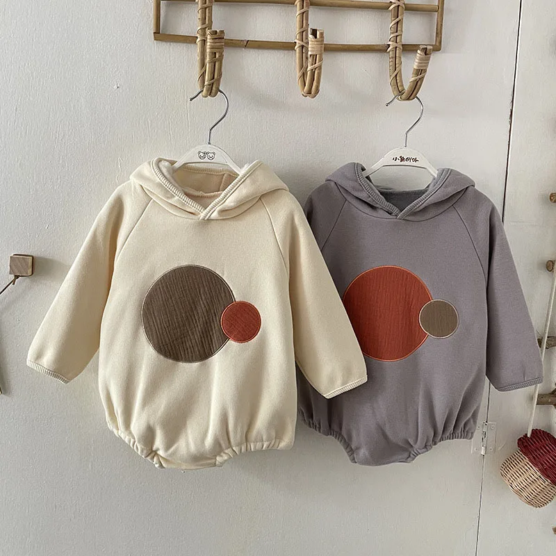 

Новинка 2021, зимняя одежда для младенцев MILANCEL, Бархатная Одежда для новорожденных с длинным рукавом, наряды для младенцев