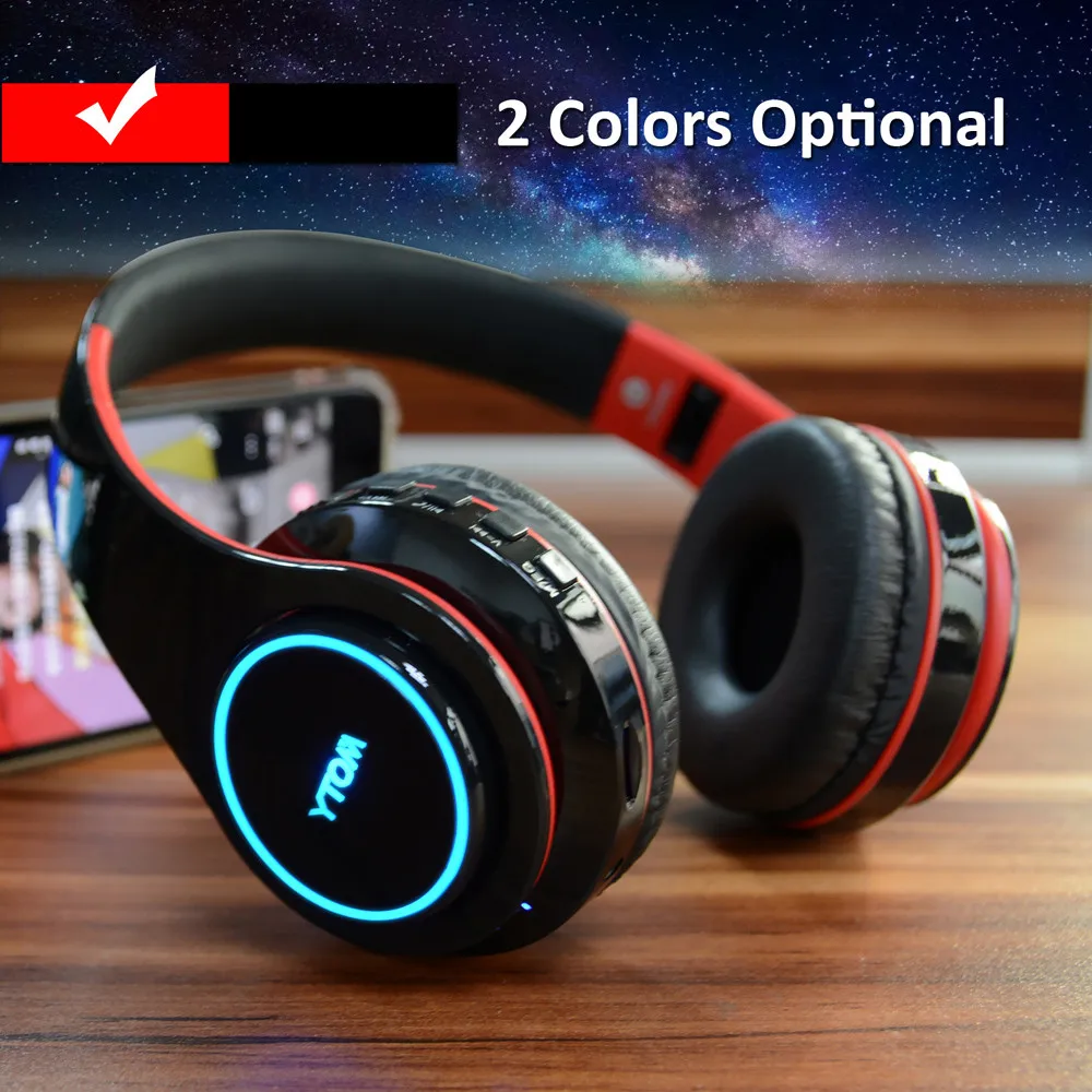 Портативные беспроводные наушники Bluetooth стерео Складная гарнитура аудио Mp3