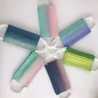 Маски одноразовые цветные 3-слойные из дышащей ткани для лица, 50 шт.