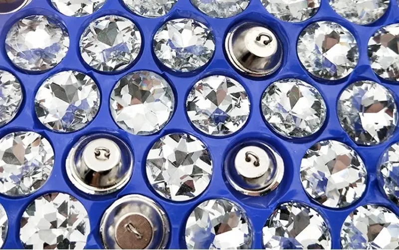 50 шт./лот высококачественные пуговицы с кристаллами драгоценных камней швейные