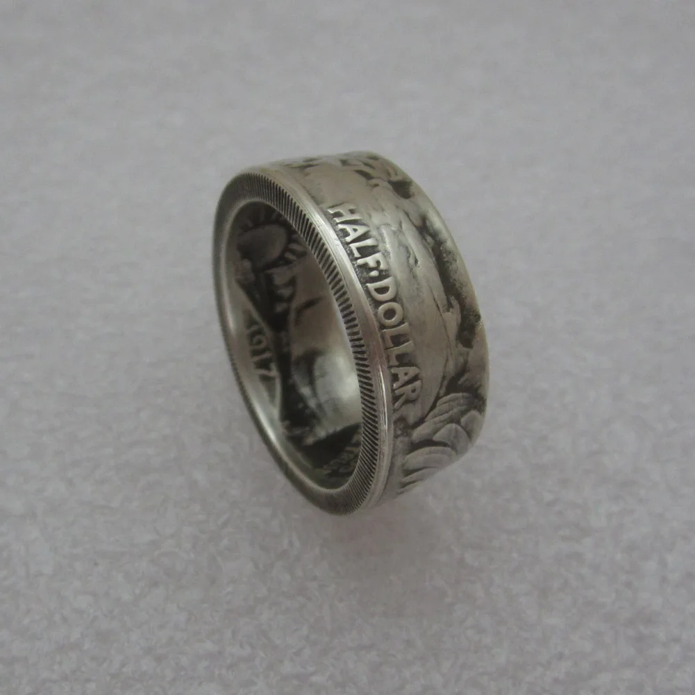 Мужские Винтажные полосы из серебра пробы с изображением ходьбы | Дом и сад