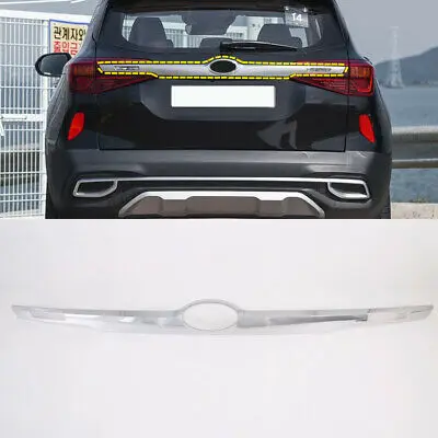 

ABS Chrome Rear Upper Rear Trunk Lid Strip Cover Trim For Kia Seltos 2019-2020