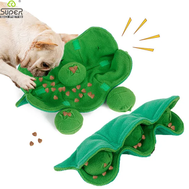 Sniffing Squeaky Plush Treat Dispenser Chew Toy 1