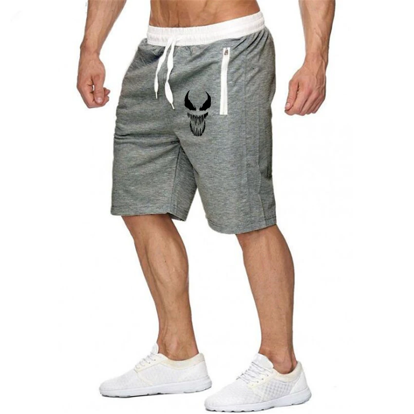 lightgrey204 Большие размеры men мужские спортивные Леггинсы хлопковые шорты для фитнесс пробежки повседневные спортивные шорты для бега мужская одежда - Цвет: lightgrey204