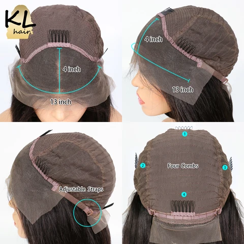 Кудрявые вьющиеся передние парики из человеческих волос для женщин, бразильские Реми, искусственные безклеевые, 13x4