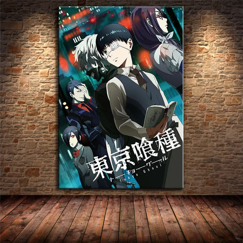 Украшение для семьи Японская популярная аниме Токийский Гуль живопись холст