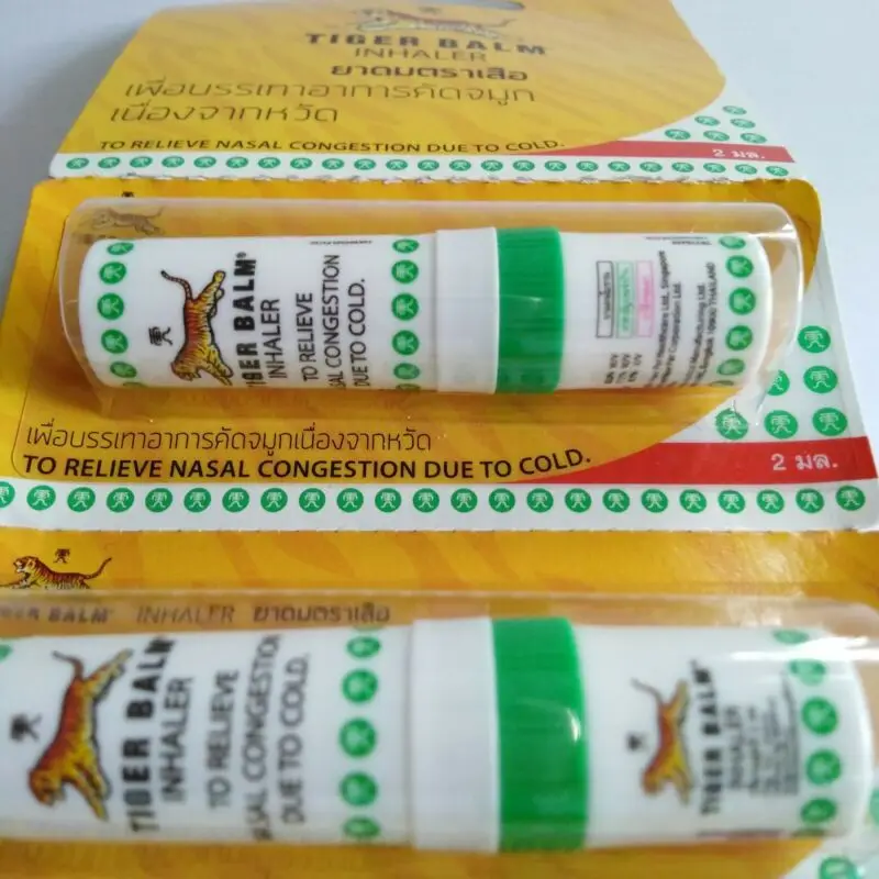 6x Tiger Balm ингалятор Карманный травяной Релакс снимает носовые заторы головокружение