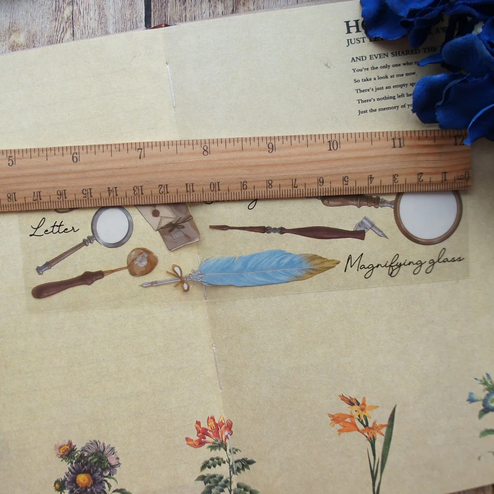 6 листов кабинет ручная работа комната ПВХ стикер Скрапбукинг Сделай Сам