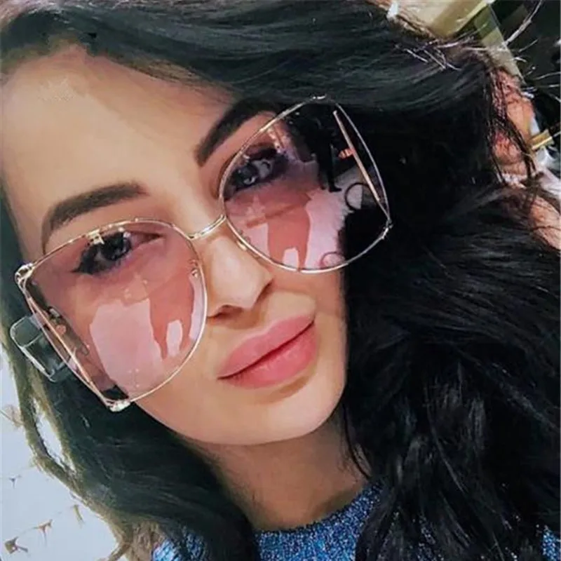 Модные солнцезащитные очки большого размера для женщин 2019 брендовые