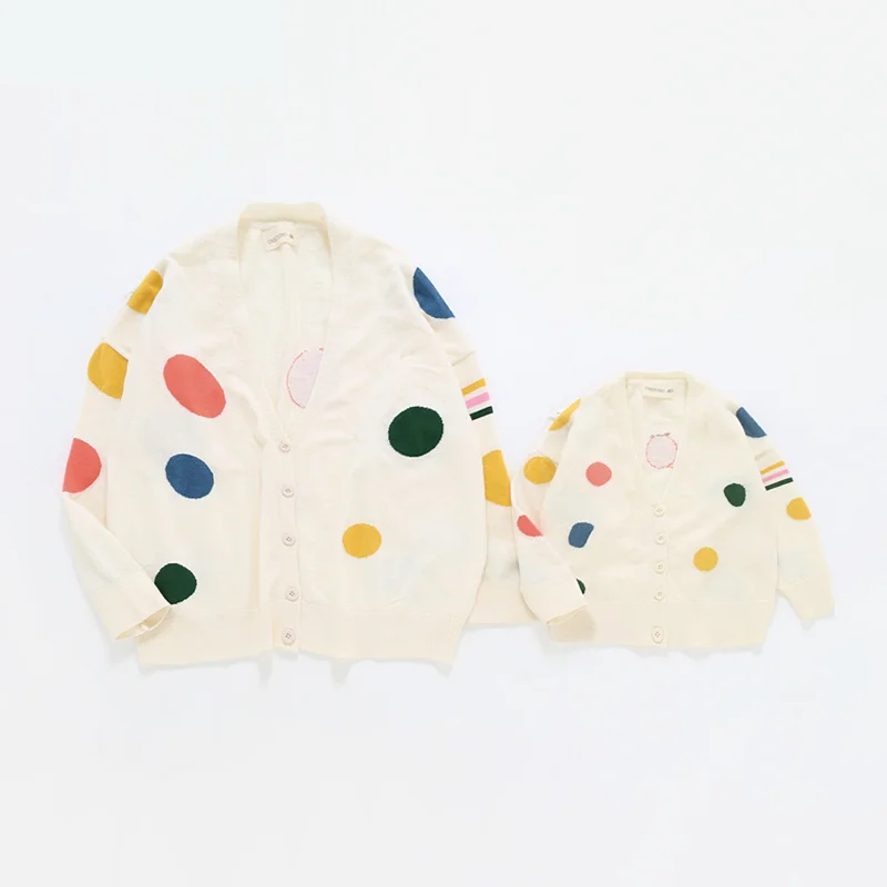 

Осень-весна 2022, вязаный свитер для мамы и дочки, одежда для девочек, женские вязаные топы для младенцев, семьи, родителя и ребенка