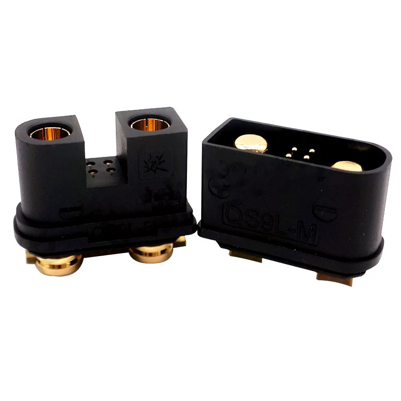 

QS9L 180A Large Current Anti-fire Battery Plug Male Female Gold Banana Connector Sparkproof for RC Drone
