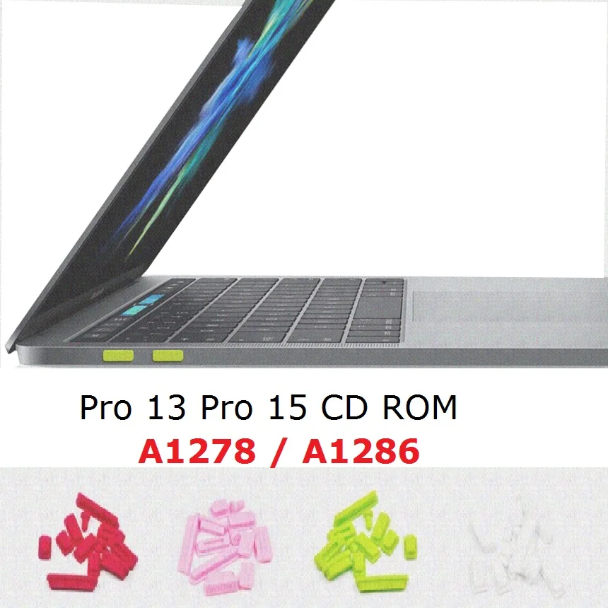 Мягкий силиконовый пылезащитный Разъем для Macbook Pro 13 15 CD ROM A1278 A1286 USB порты 2
