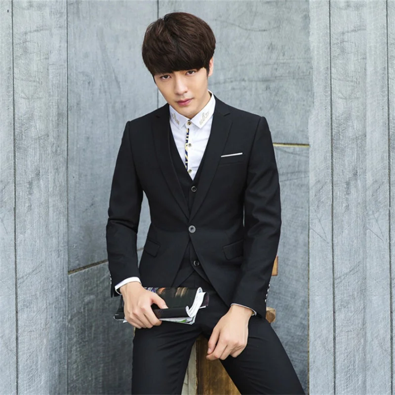 

New men's wear suit Korean version slim fit business best small men