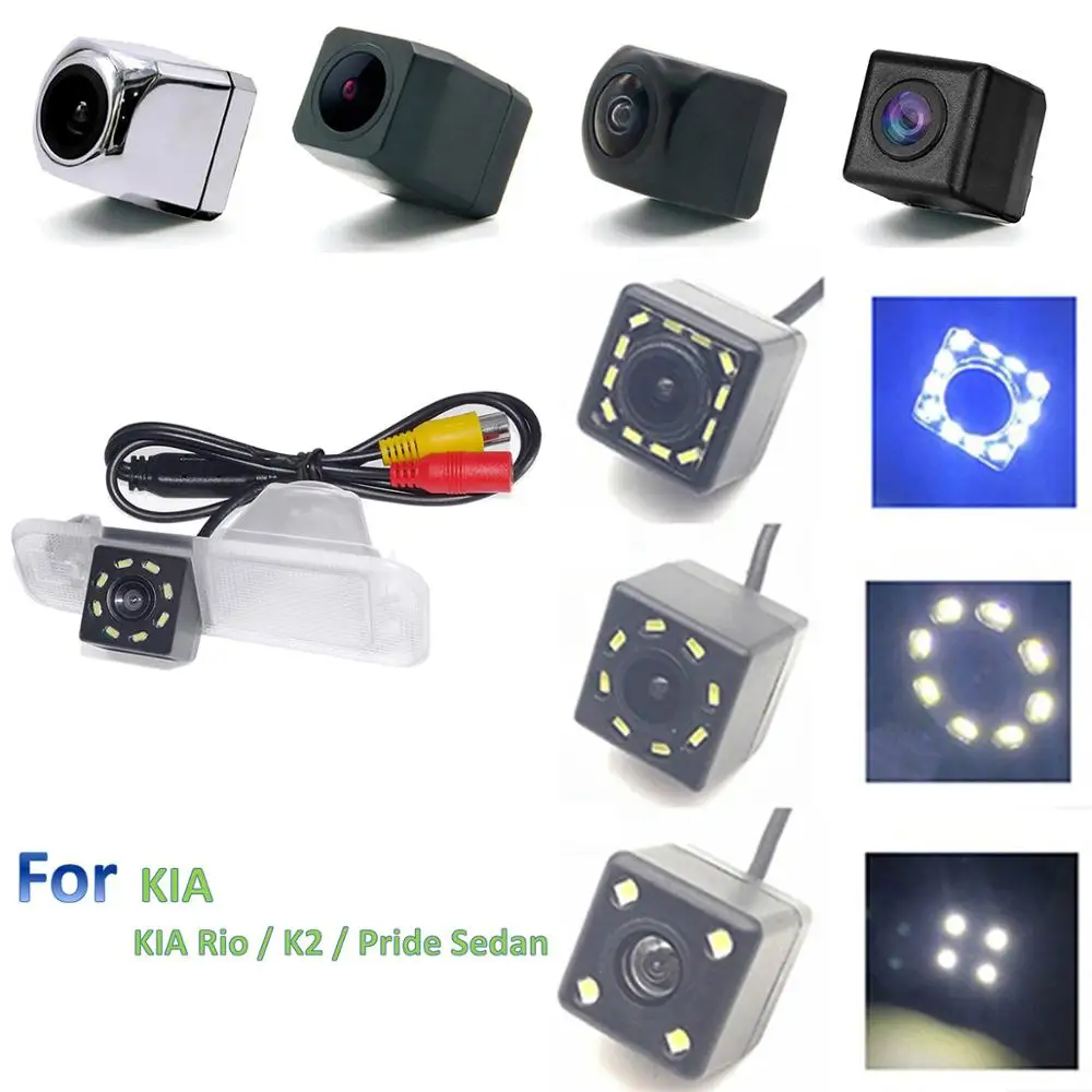 Беспроводная камера заднего вида 2 4G CCD светодиодный с регулируемым углом для KIA Rio