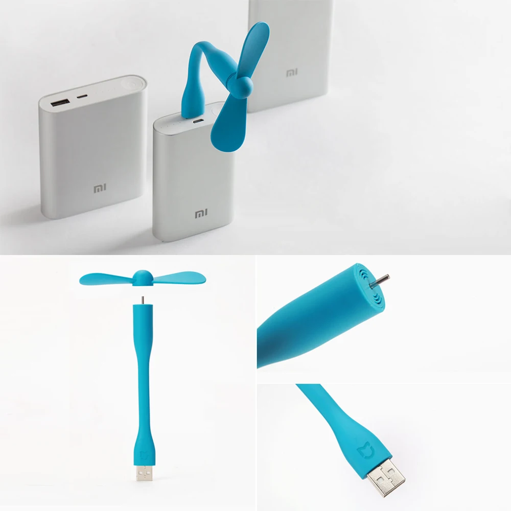 Оригинальный Портативный USB вентилятор Xiaomi Mijia гибкий карманного размера для