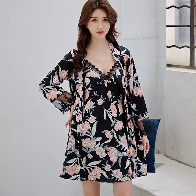 2 шт./компл. женские пижамы атласный Кружевной Топ сексуальные Женская пижама Mujer