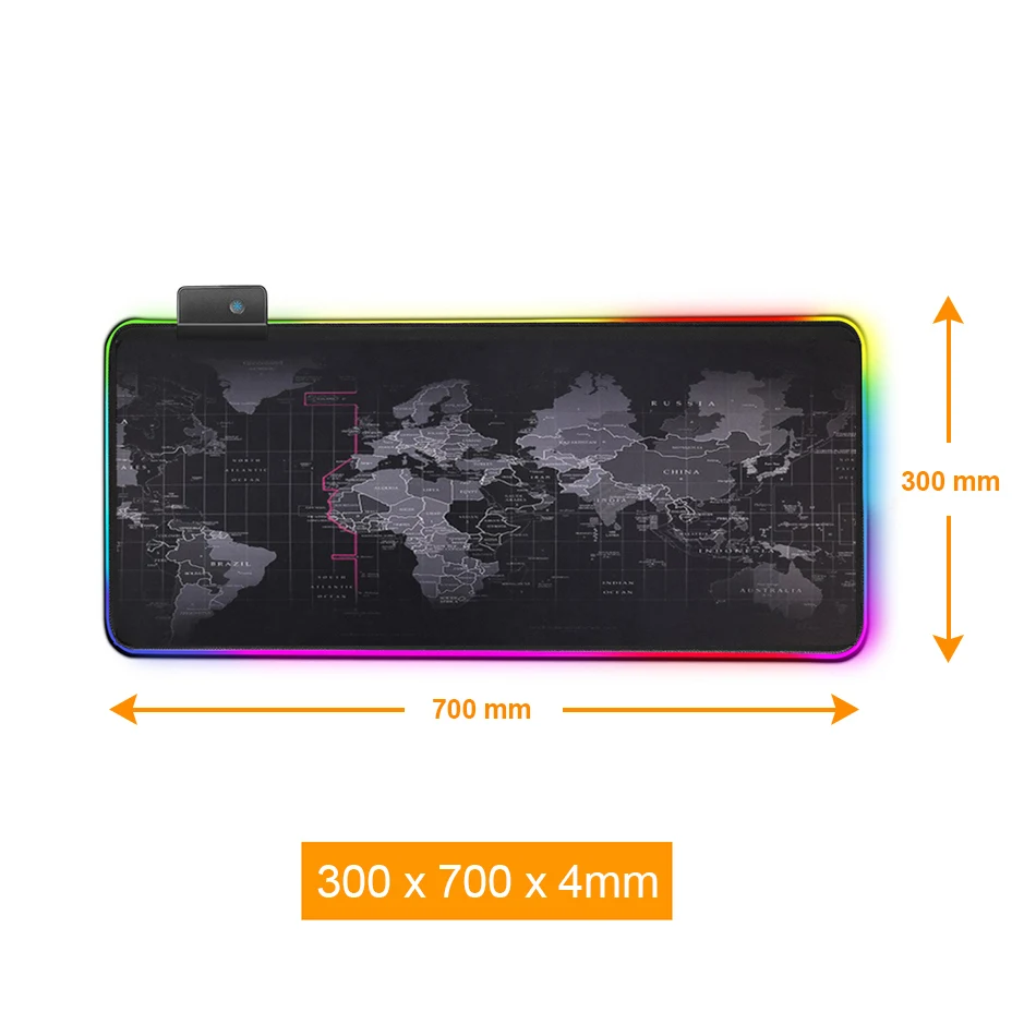 300x700 Игровой коврик для мыши RGB коврик для мыши геймер компьютерная коврик для мыши RGB подсветка Mause Pad большой коврик для мыши XXL для настольная клавиатура компьютерные мыши с подсветкой коврик - Цвет: 300x700