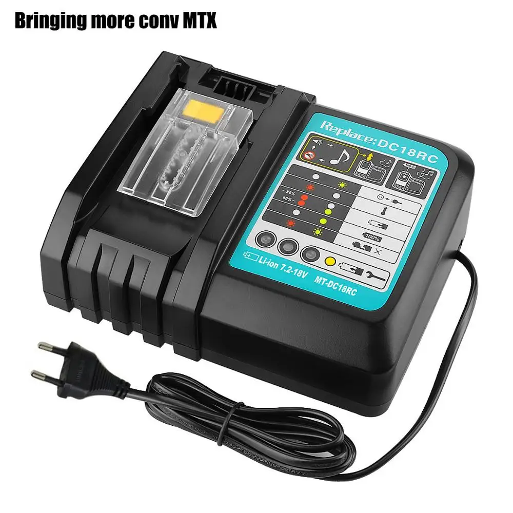 Зарядное устройство с USB-портом для литий-ионных аккумуляторов Makita DC14SA DC18SC DC18RA DC18RD DC18RCT BL1830,BL1415 BL1420 BL1430 BL1840 BL1845 BL1850 Зарядное устройство с USB-портом для литий-ионных аккумуляторов Makita DC14SA DC18SC DC18RA DC18RD DC18RCT BL1830,BL1415 BL1420 BL1430 BL1840 BL1845 BL1850