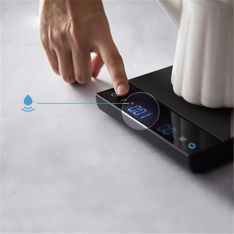Электронные кухонные весы Hero Coffee с таймером USB зарядкой водонепроницаемые