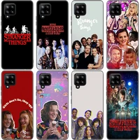 stranger things phone case for samsung galaxy a12 a02s a22 a32 a52 a72 a71 a51 a41 a31 a21 a11 a50 a70 a10s a20s black cover