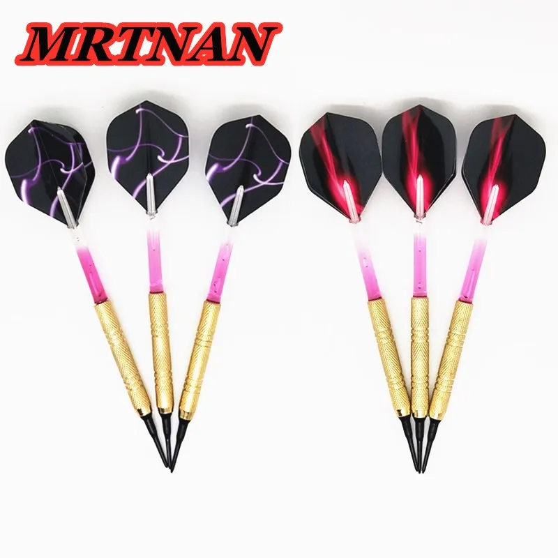 

Professional 3pcs 14g darts high quality nylon soft tip electronic dart set with nylon gradient dart rod PET dart wing