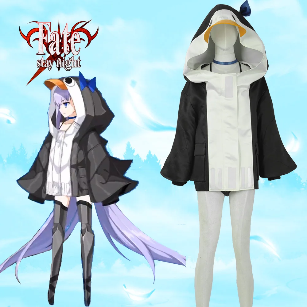 

FGO Meltryllis Mysterious Alterego Λ Penguin Cosplay Costume Sexy Bikini Swimwear Cute Hoodies Jacket