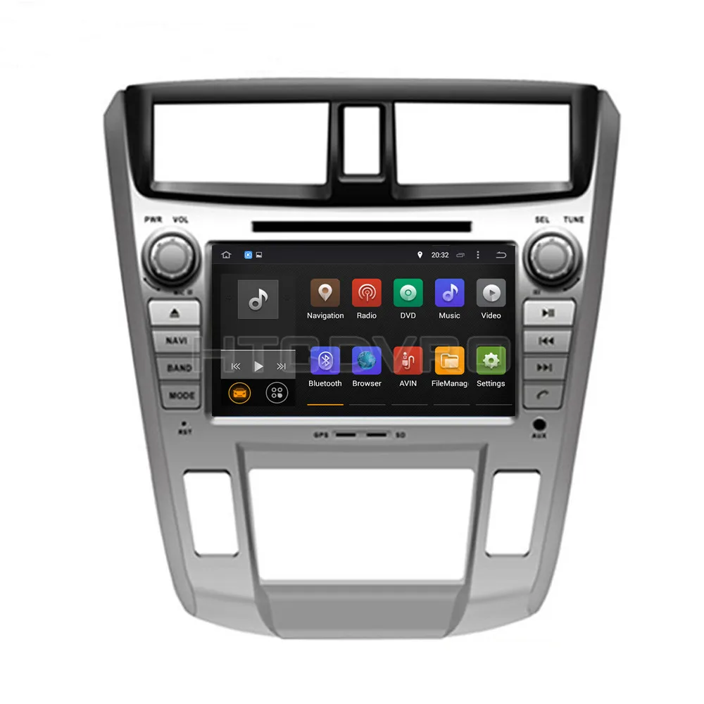 YMODVHT 8 дюймов 4G Восьмиядерный Android 9 0 7 1 автомобильный dvd плеер для Honda City 1.8L/1.5L 2008 GPS