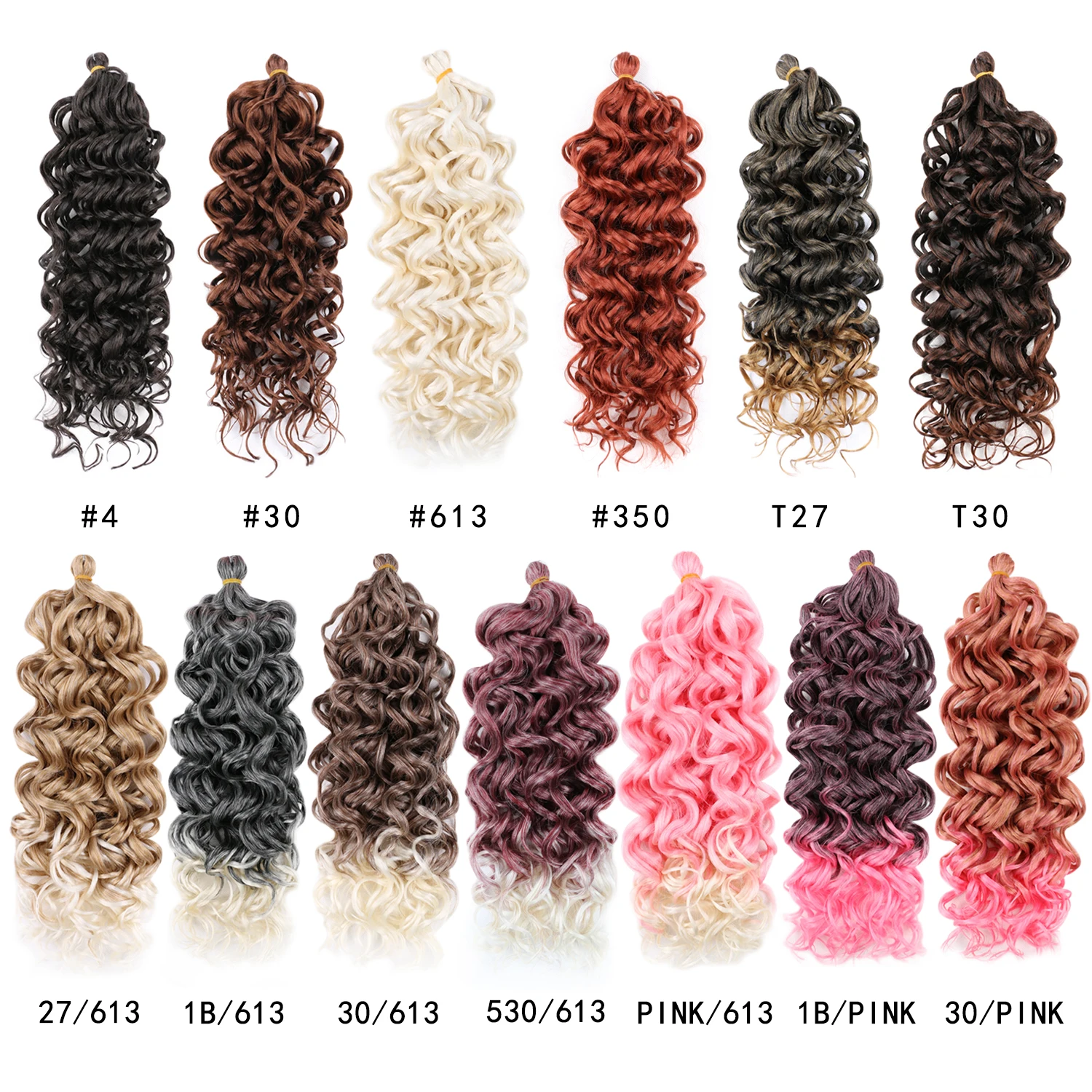 Belle Show 20 Inch Ocean Wave Crochet Braids Hawaii Curl Braiding Hair Goddess Locs Crochet Hair Boho Style Hair Extensions images - 6