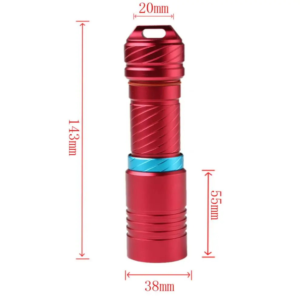 

Diving LED Flashlight 100m XM-L2 Underwater LED Light Magnetic Switch Waterproof Flash Light Torch by 18650 or 26650