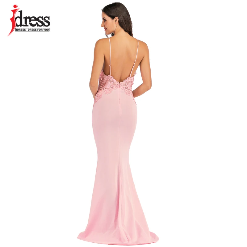 Сексуальное кружевное платье-макси IDress розового черного белого цветов женские