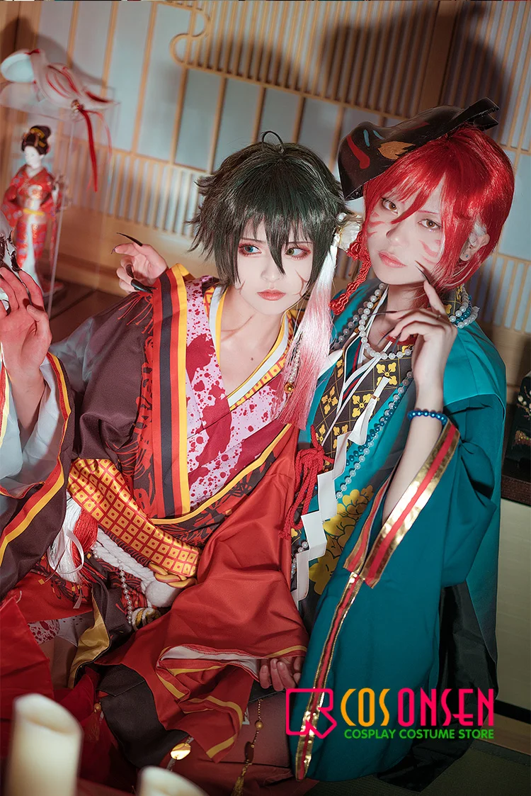 Сценические костюмы звезд cosplayonsen Natsume сакасаки Косплей Костюм террор! Кимоно для кукольного домика с привидениями тамаяри на заказ