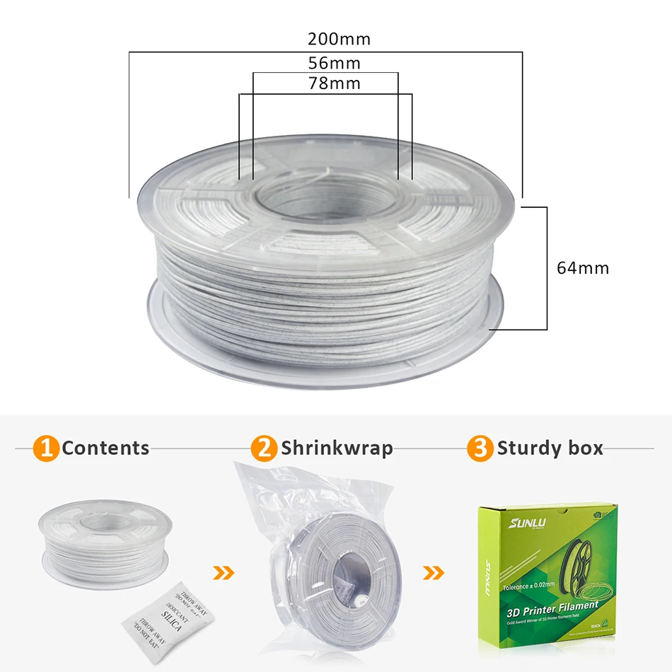 

PLA Marble Filament 3D Printer Print Filament 2Rolls/Set Plastic 3D Printing Materials frame 1kg Effect Sublimation sublicion