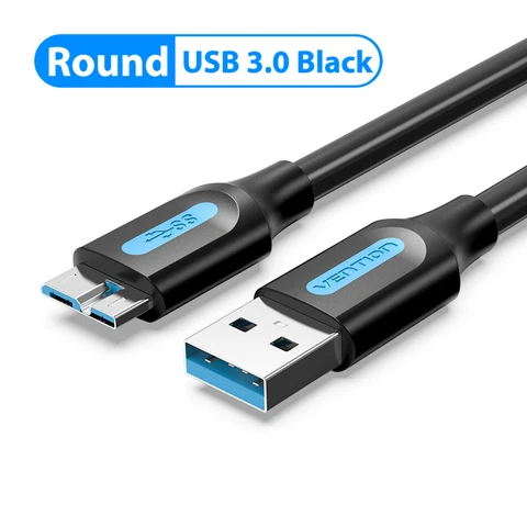 Кабель Vention Micro USB 3.0 3A, быстрое зарядное устройство, шнур для передачи данных, кабели для мобильных телефонов для Samsung Note 3 S5 Toshiba Sony, кабель USB Micro B