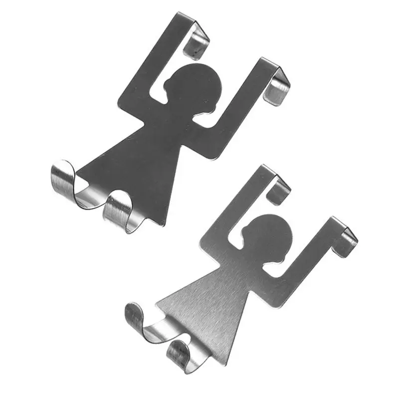 2 шт./компл. Нержавеющая сталь для влюбленных в форме крючков Кухня горшок Pan